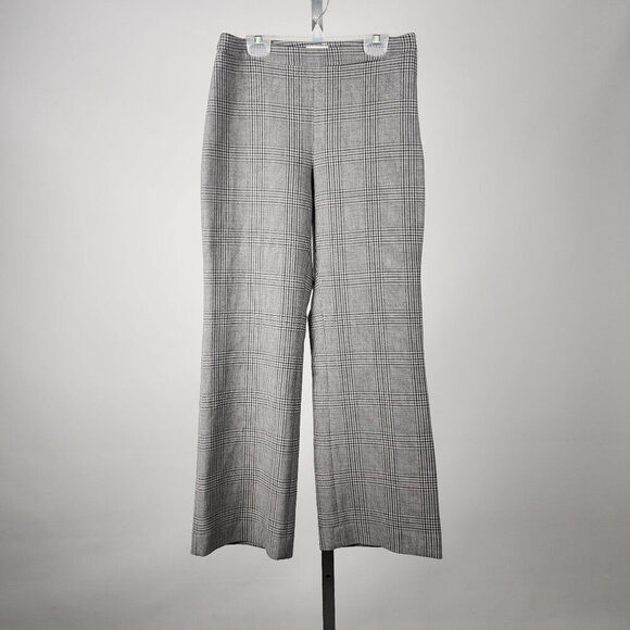 Wilfred Plaid High Waist Wide Leg Crop Pants Size 2 - Picture 1 of 11
